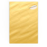 Etiquetas adhesivas ovaladas