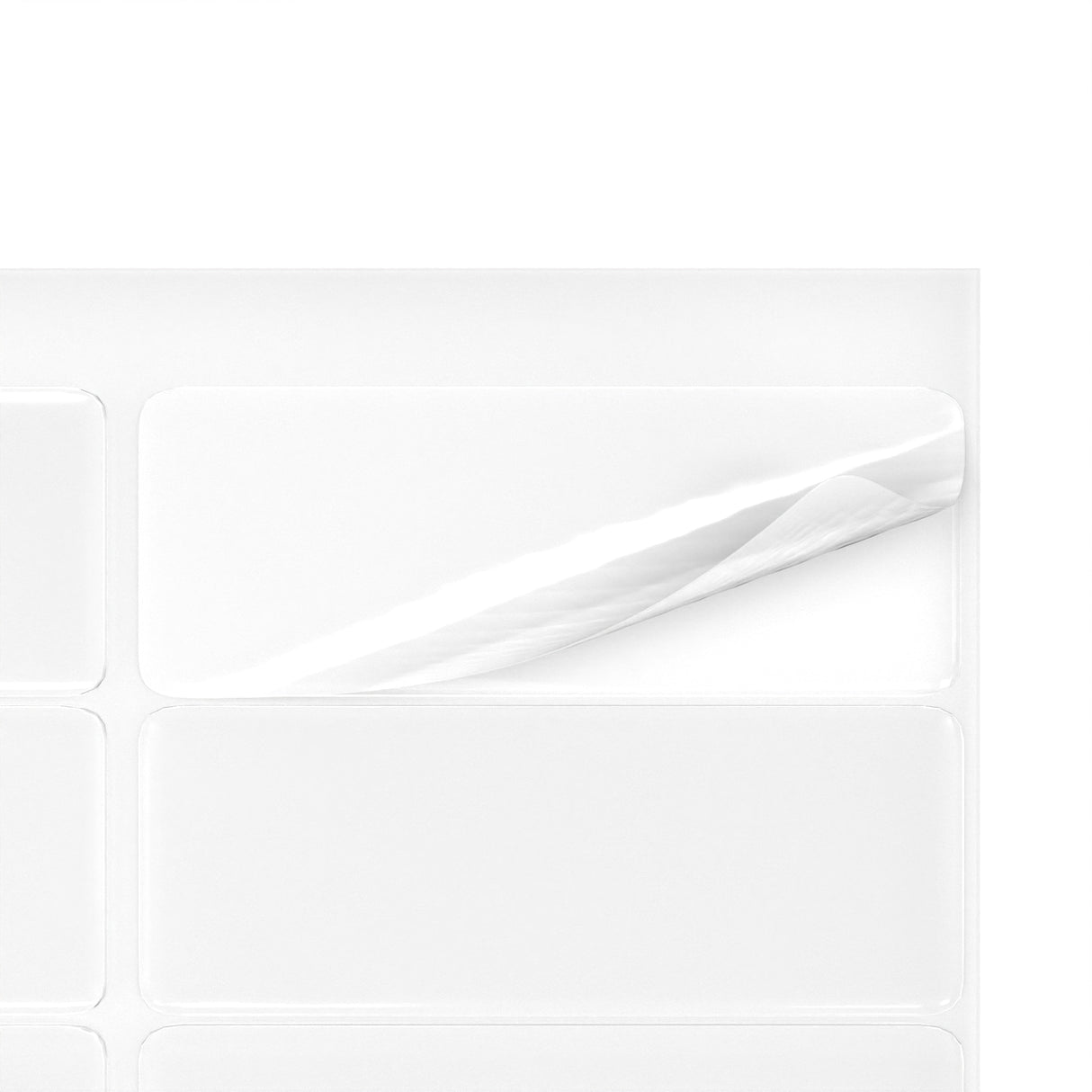 Etiquetas adhesivas rectangulares