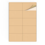 Etiquetas adhesivas rectangulares