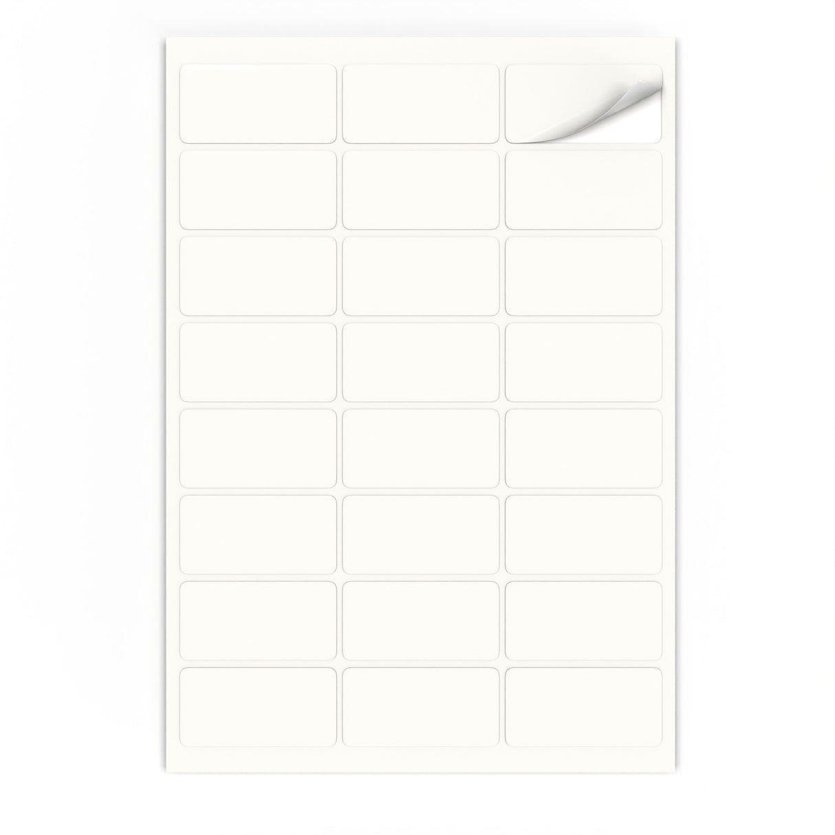 Etiquetas adhesivas rectangulares
