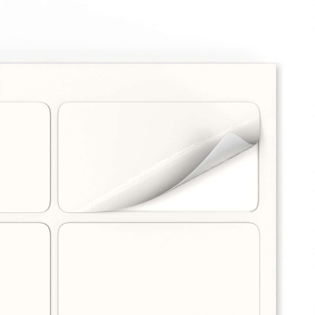 Etiquetas adhesivas rectangulares