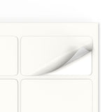 Etiquetas adhesivas rectangulares