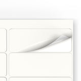 Etiquetas adhesivas rectangulares