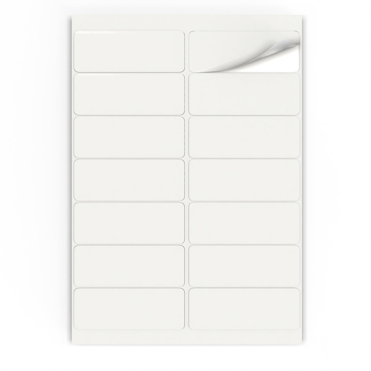 Etiquetas adhesivas rectangulares