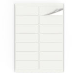 Etiquetas adhesivas rectangulares
