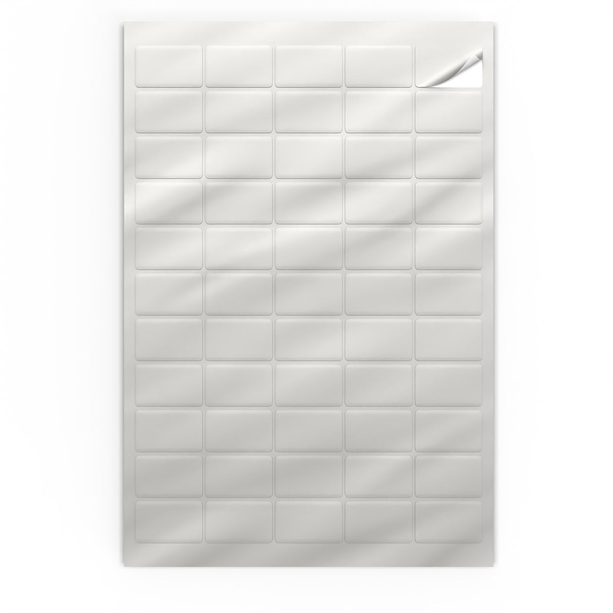 Etiquetas adhesivas rectangulares