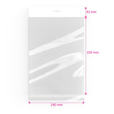 Bolsas celofán con encabezado (PPO)