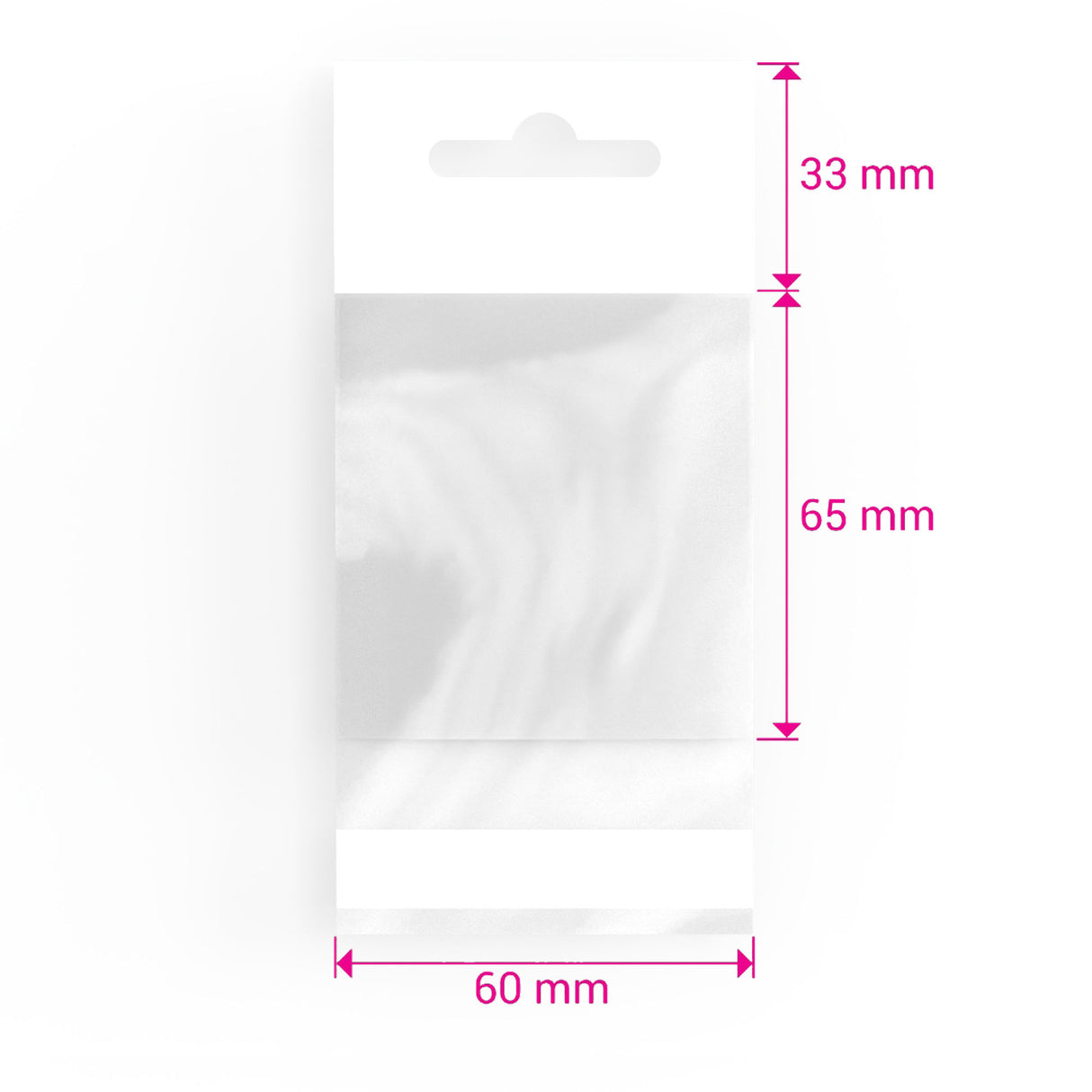 Bolsas celofán con encabezado (PPO)