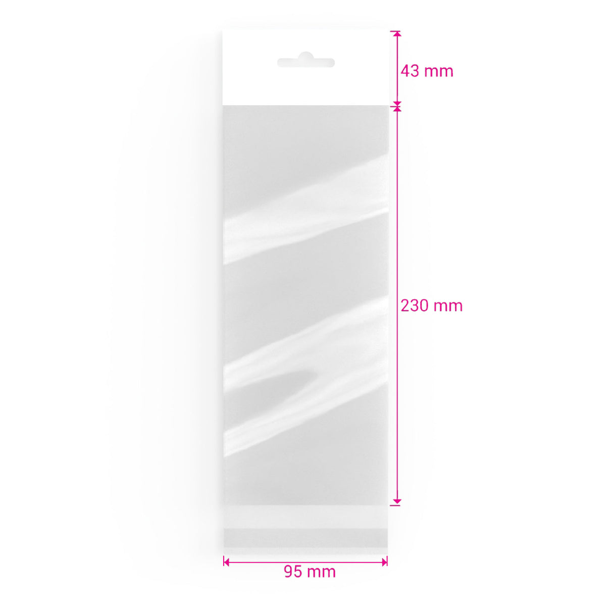 Bolsas celofán con encabezado (PPO)