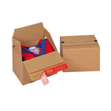 Caja de cartón con cierre autoadhesivo para envíos
