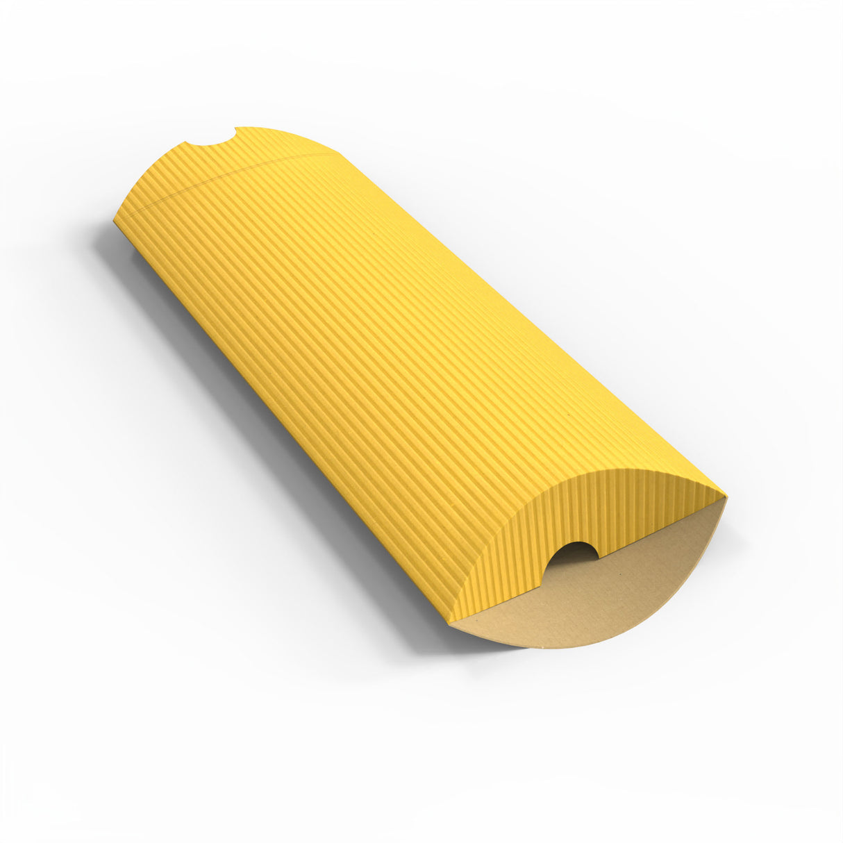 Cajas almohadas acanaladas de colores