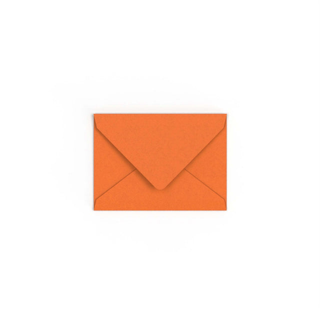 C7 Flame Orange British Made Gummed V-Flap Envelope (82 x 113mm)