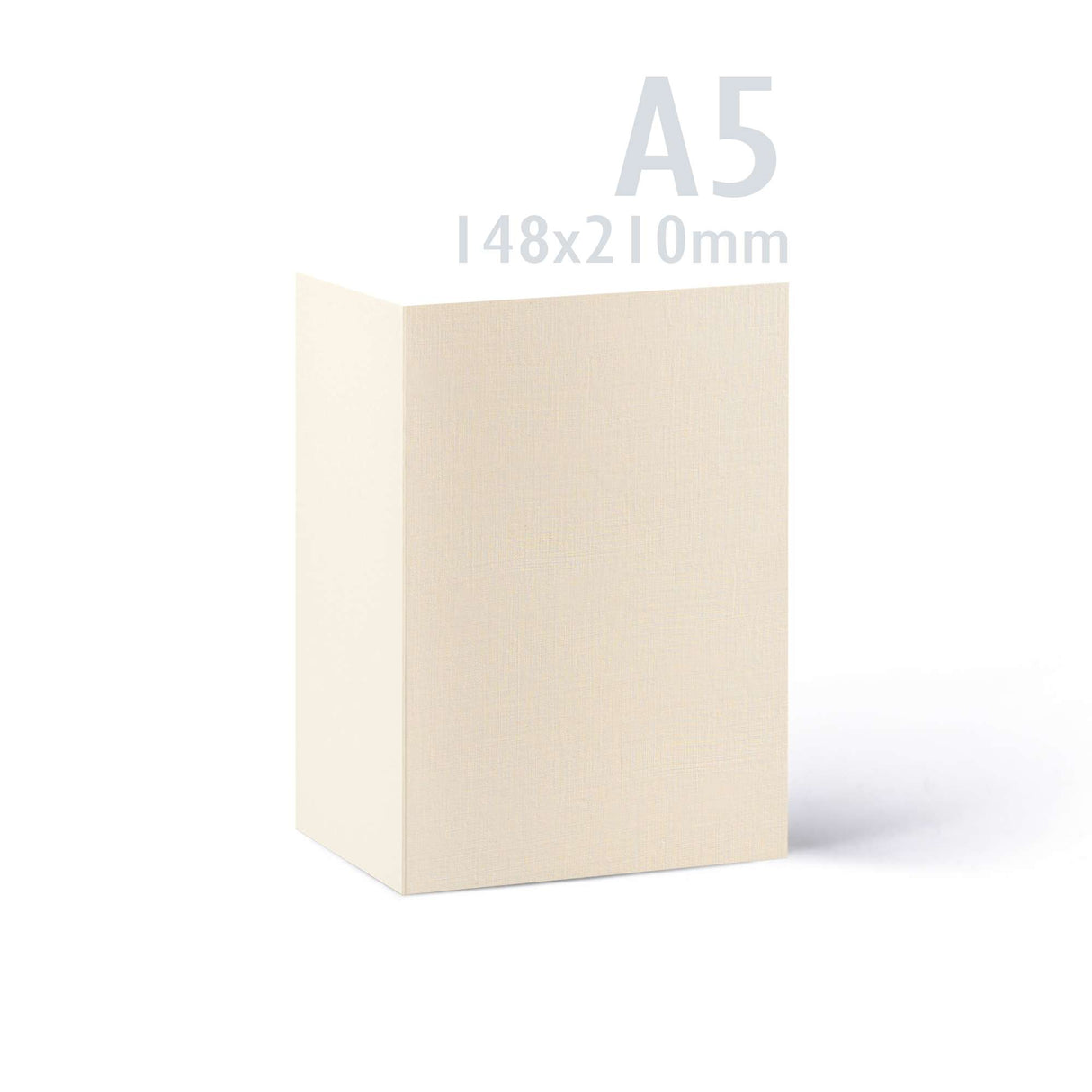 Pack de tarjetas y sobres con textura lino