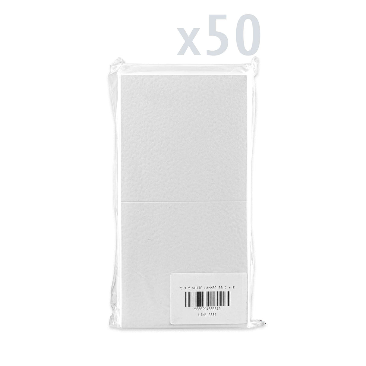 Pack de tarjetas y sobres con textura martillada