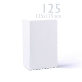 Pack de tarjetas y sobres blancos con borde ondulado