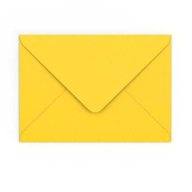 C5 Mid Yellow Gummed V-Flap Envelope (162 x 229mm)