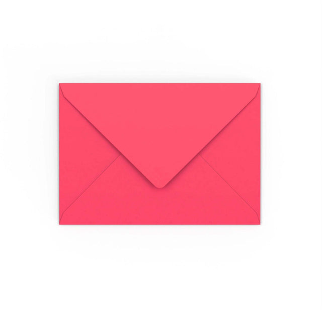 C6 Bright Pink Gummed V-Flap Envelope (114 x 162mm)