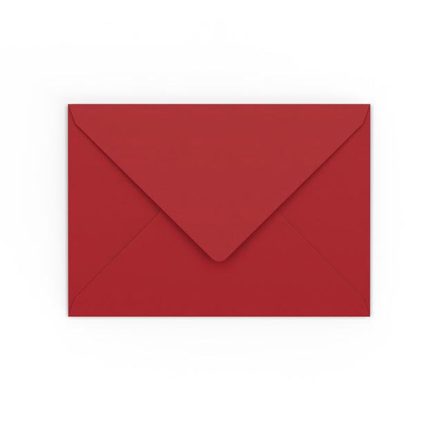 C6 Dark Red Gummed V-Flap Envelope (114 x 162mm)