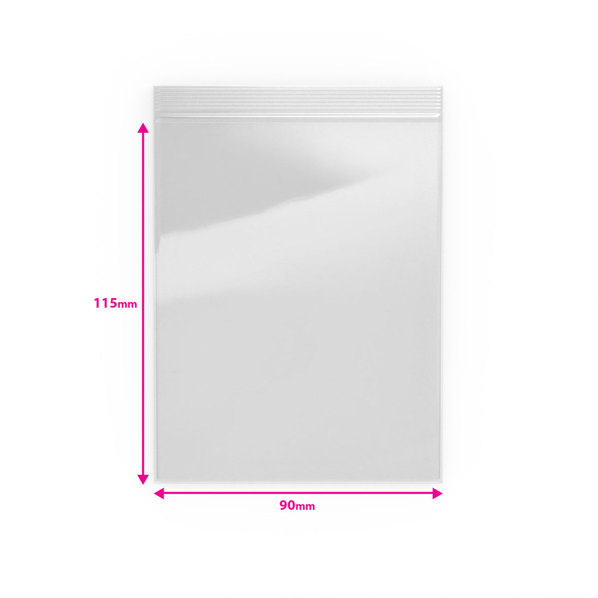 Bolsas de plástico transparente con cierre zip