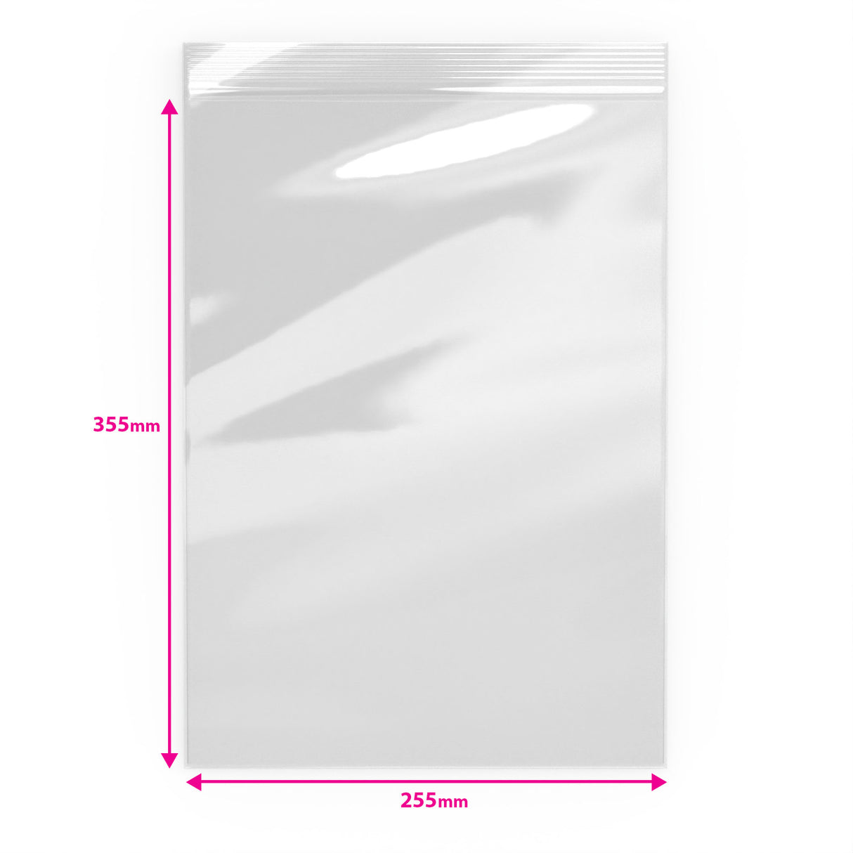 Bolsas de plástico transparente con cierre zip