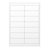 Etiquetas adhesivas blancas y transparentes