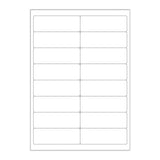 Etiquetas adhesivas blancas y transparentes