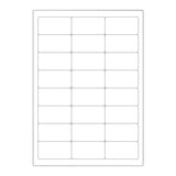 Etiquetas adhesivas blancas y transparentes