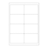 Etiquetas adhesivas blancas y transparentes