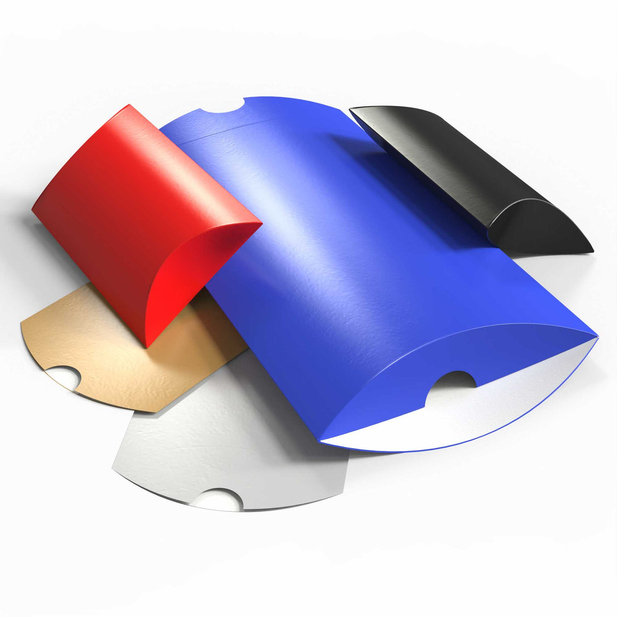 Cajas almohadas de colores