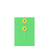 Sobres de colores con cierre de cuerda y arandela