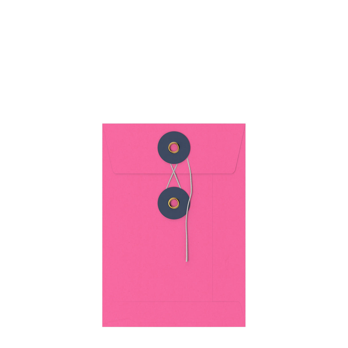 Sobres de colores con cierre de cuerda y arandela