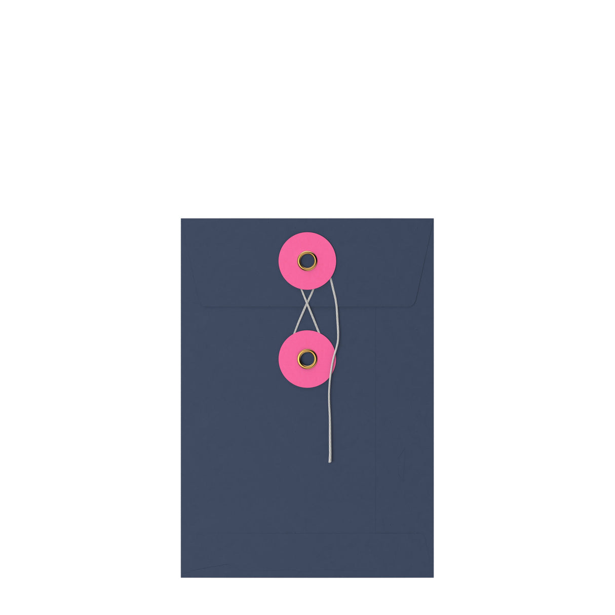 Sobres de colores con cierre de cuerda y arandela