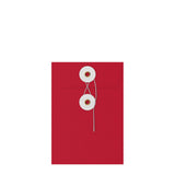 Sobres de colores con cierre de cuerda y arandela