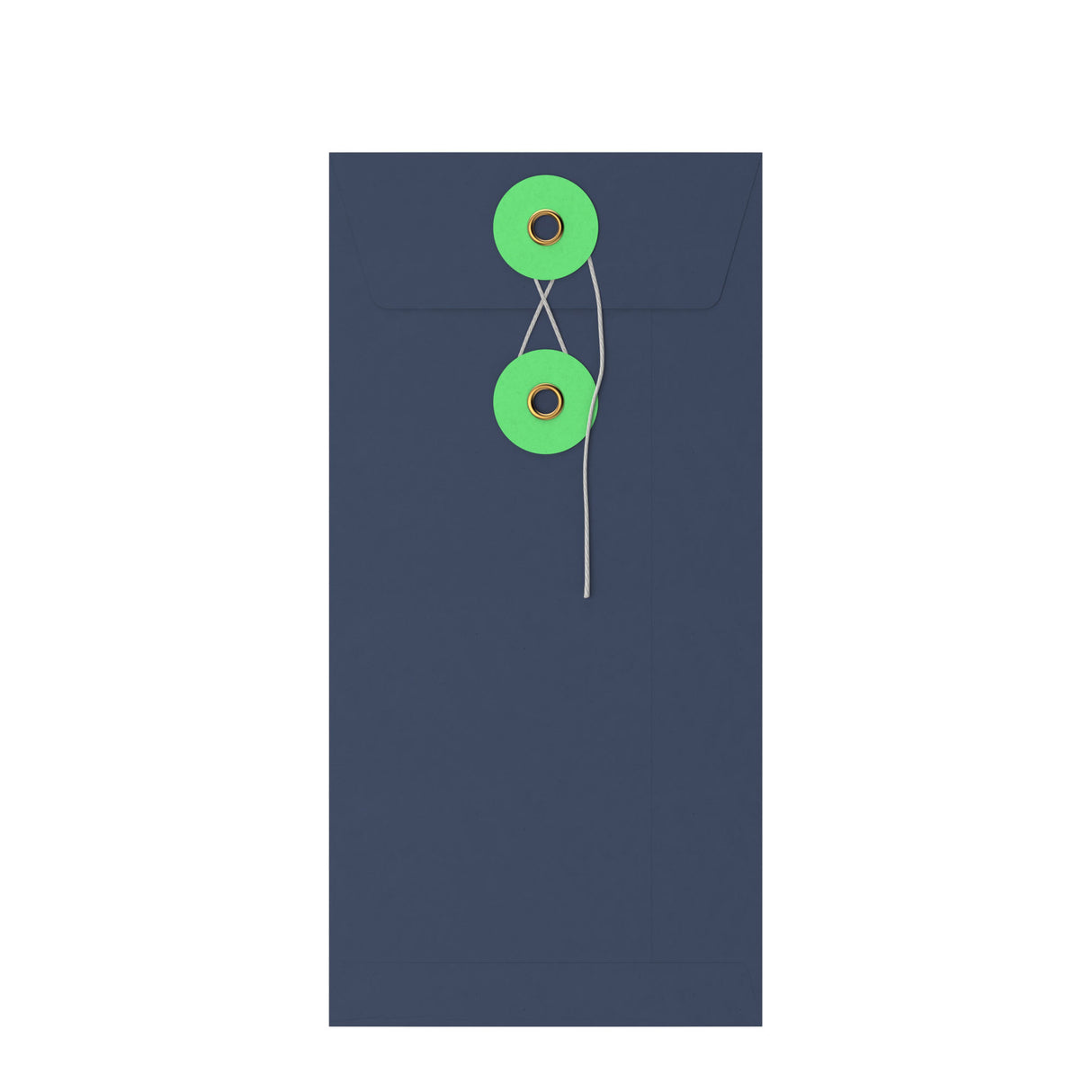 Sobres de colores con cierre de cuerda y arandela