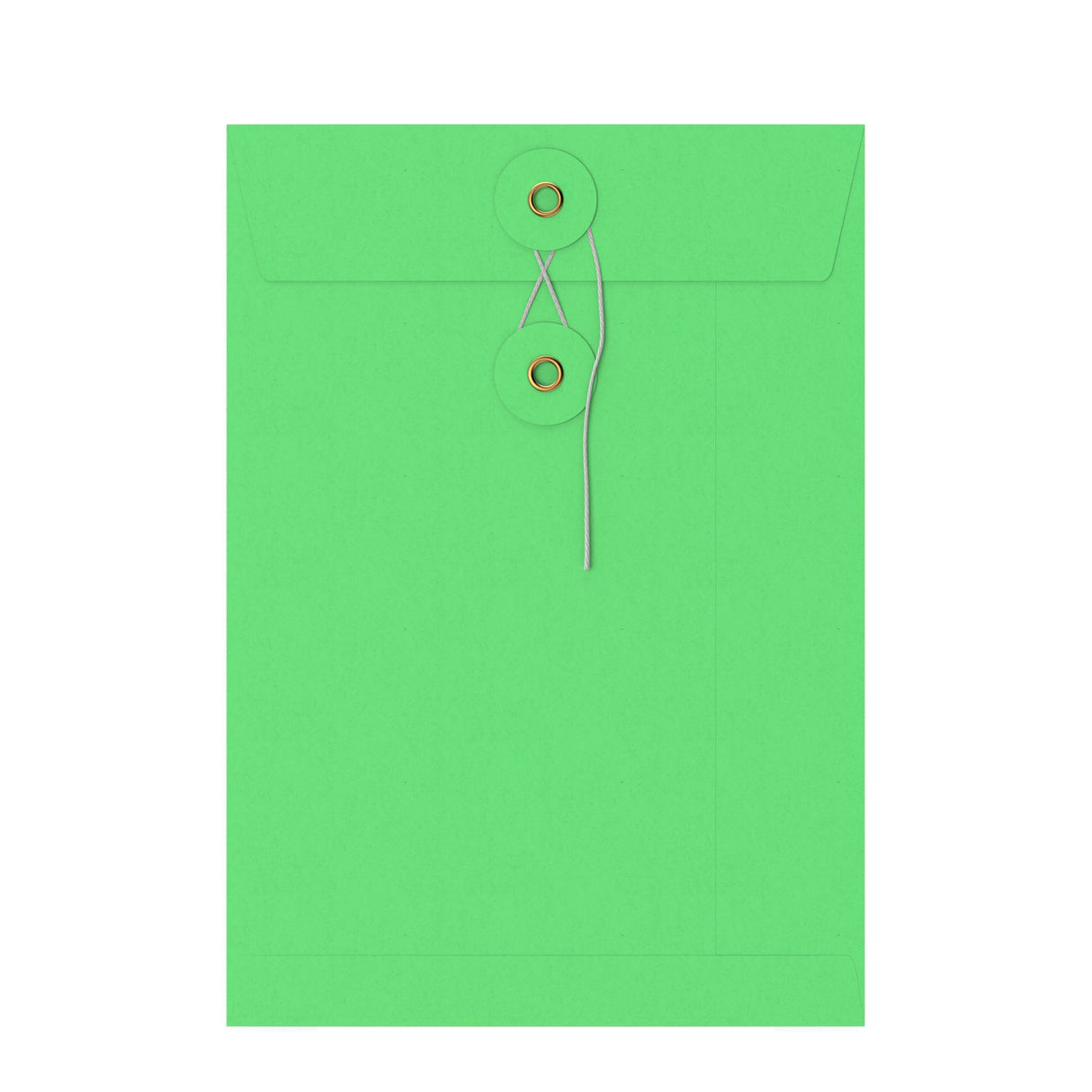 Sobres de colores con cierre de cuerda y arandela