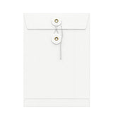 Sobres de colores con cierre de cuerda y arandela